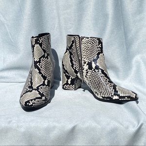 Calvin Klein Faux Snake Skin Boots